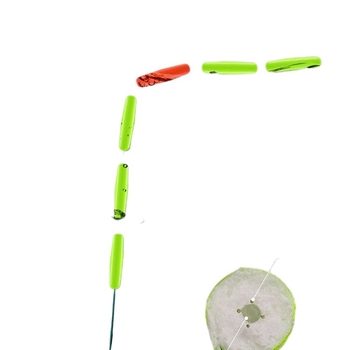 Septynių žvaigždučių plūdės komplektas su dangaus krypties konksu, pagrindinė linija su maža auksine svarele – upių žvejybai, ilgis 3,9 m, medžiaga: šilkas, kilmė: Kinija, prekės kodas: F97575h sjj95 ms