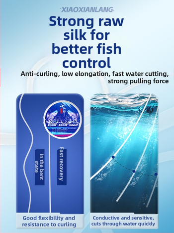 Žvejybos rig komplektas su nailonine pagrindine linija, 100 m, tinkamas upių ir ežerų žvejybai