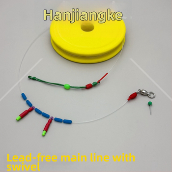 Nailoninė pagrindinė linija trolliams didelėms žuvims, minkštas tempimas, didelis ištempimas, ilgis 5,4–20 m