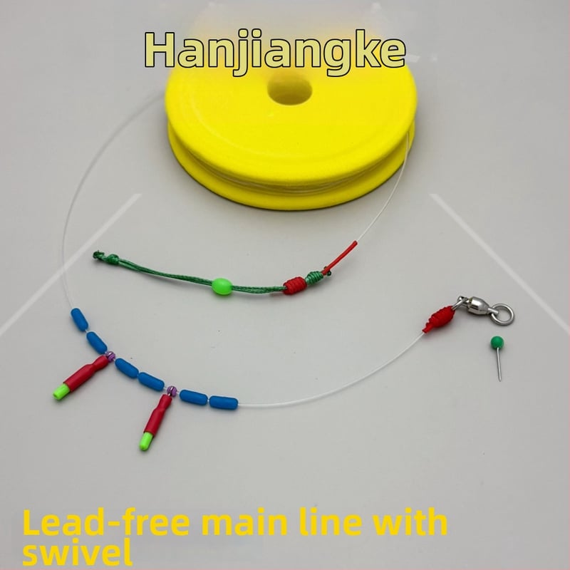 Nailoninė pagrindinė linija trolliams didelėms žuvims, minkštas tempimas, didelis ištempimas, ilgis 5,4–20 m