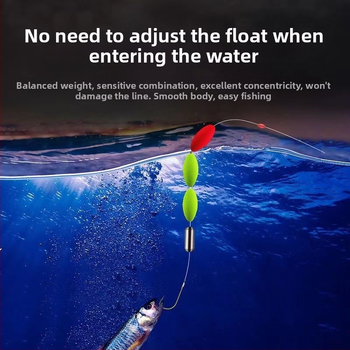 Upės žvejybos linijos komplektas su trimis plaukiojančiais kabliukais - pilnas komplektas