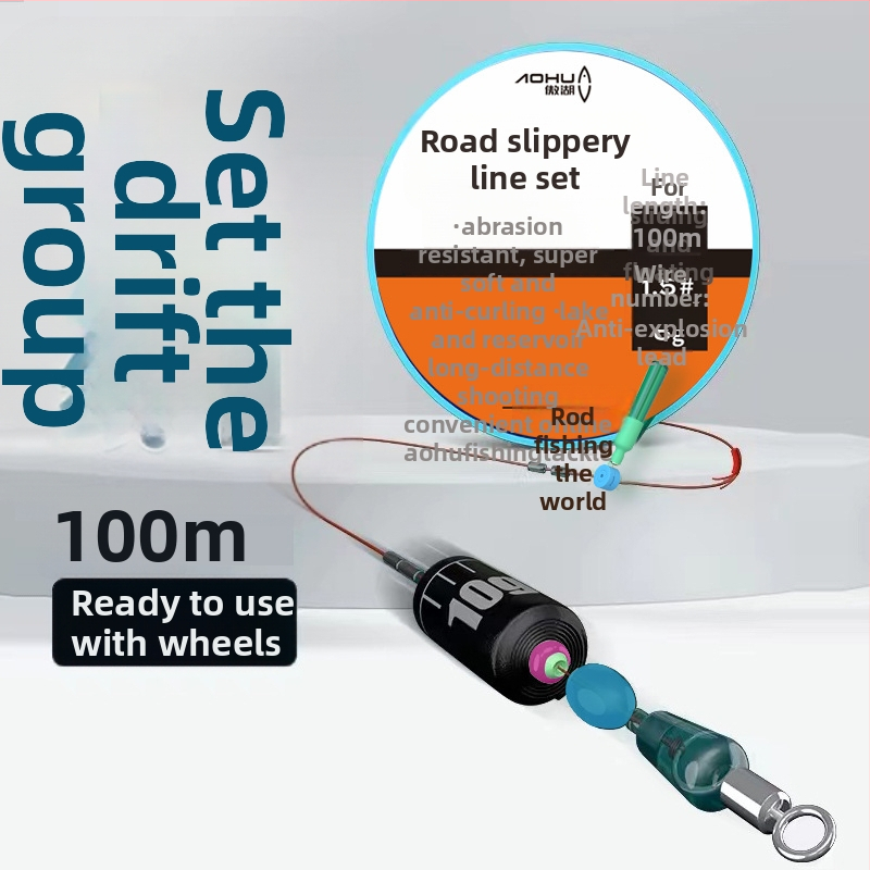 Nailoninės žvejybos linijos rinkinys, 100 m, tinkamas upėms ir ežerams