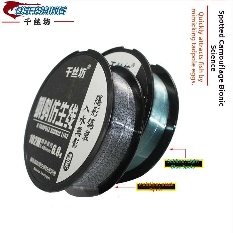 Pagrindinė žvejybos linija iš nailono Thousand Silk Square (Aukštas stiprumas)