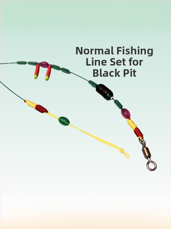 Žvejybos linijų rinkinys – nailono šilkas, 5,4 m, Black Pit, kilmė Huangchuan