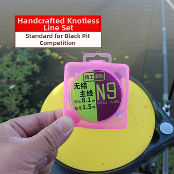 Nailono pagrindinė linija Black Pit žvejybai — sustiprinta, be mazgų, savarankiškai užsidaranti, prieš susivėlimą