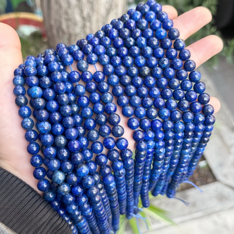 Prirodne labis lazuli rasute perle za DIY nakit, okrugle 4–16 mm, za narukvicu i ogrlicu, poluproizvodi