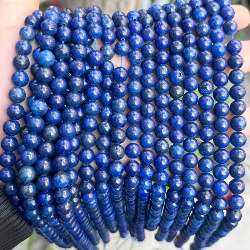 Prirodne labis lazuli rasute perle za DIY nakit, okrugle 4–16 mm, za narukvicu i ogrlicu, poluproizvodi