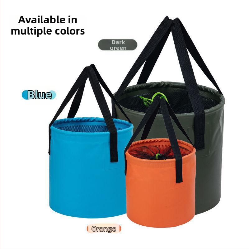 Saliekams ārējais ūdens spainis – PVC, Zīmols 1; piemērots auto mazgāšanai, ceļojumu veļas somai un kemperim