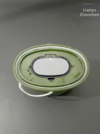 Ovāla dzīvo zivju kauss ar filtru, divslāņu PP, straumei, 714 g