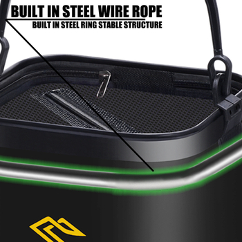 EVA tvertne dzīvajām zivīm ar tīklu, pārnēsājama un saliekama