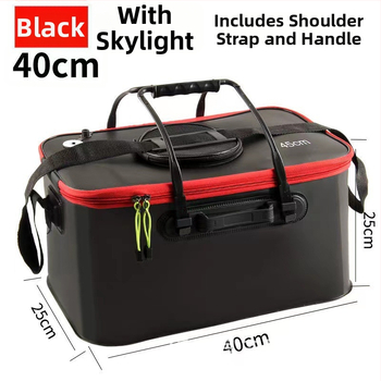 Saliekamā EVA tvertne dzīvajām zivīm, pastiprināta un daudzfunkcionāla (Materiāls: EVA; Kopējais svars: 1)