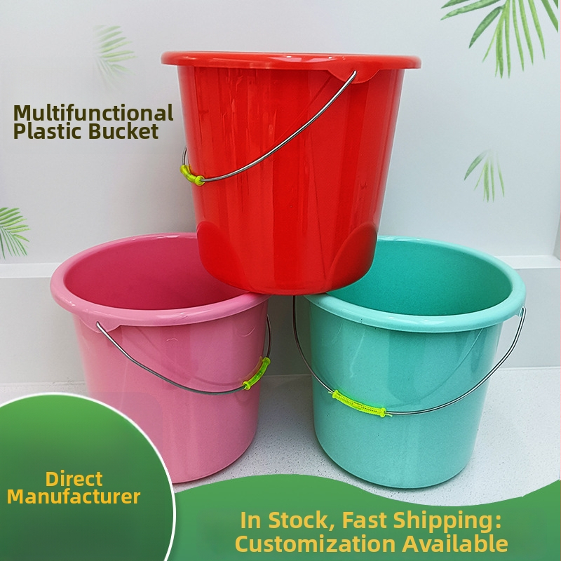 Nešiojama plastikinė kibira su rankena, sutirštintas dizainas lauko automobilių plovimui ir žvejybai, Jin cheng prekės ženklas, PP medžiaga, išleistas 2020 m., bendras svoris 380