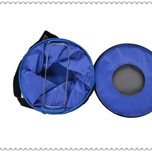 Găleată pliabilă de pescuit pentru pește viu, rotundă, din Oxford