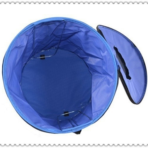 Găleată pliabilă de pescuit pentru pește viu, rotundă, din Oxford