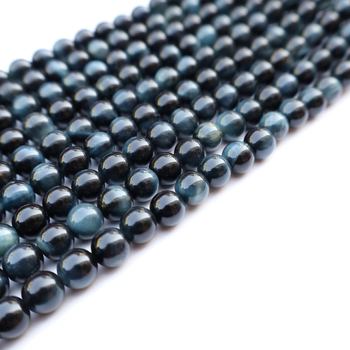 Mărgele din piatră naturală ochi de tigru, rotunde, stil sofisticat; tăiere, șlefuire și lustruire; model repetat