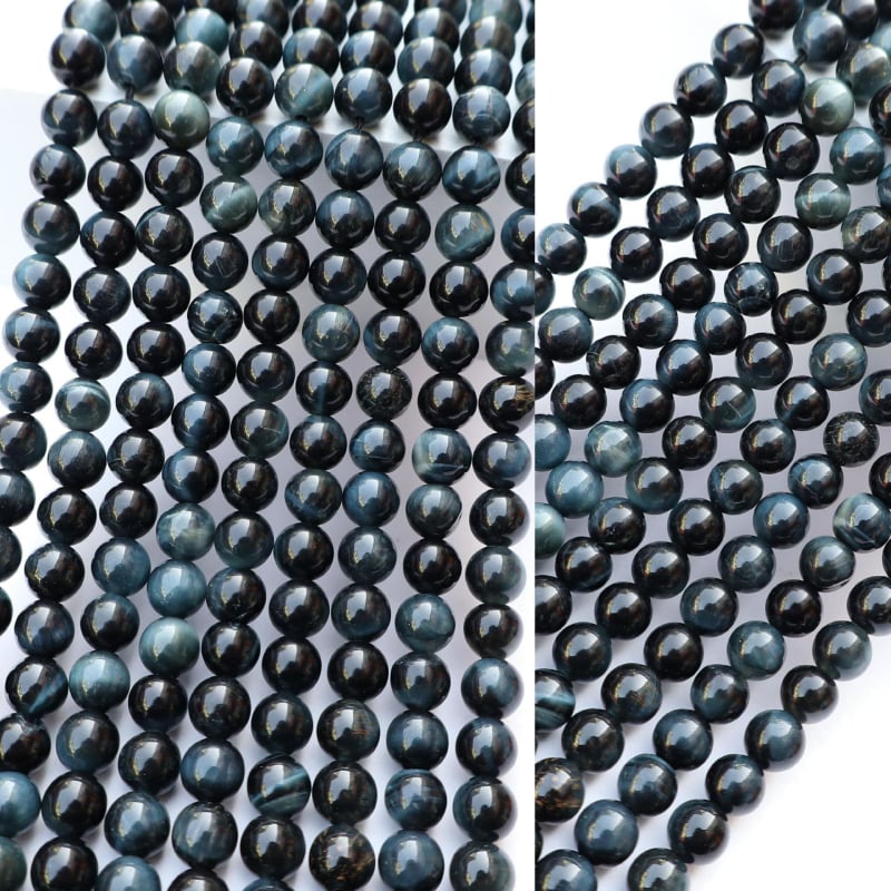 Mărgele din piatră naturală ochi de tigru, rotunde, stil sofisticat; tăiere, șlefuire și lustruire; model repetat