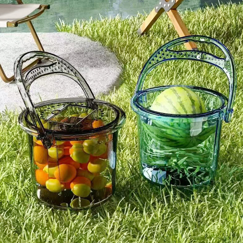 Pastiprināts pārnēsājamais makšķerēšanas spainis, plastmasas, izturīgs pret augstām temperatūrām, piemērots studentu kopmītnēm