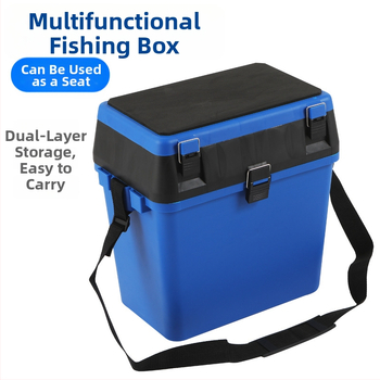 Mitmekülgne kalapüügi kasti ēsmade jaoks, kerge istmekast, paksendatud konstruktsioon, kulumiskindel, kukkumiskindel (Materjal: Muu; Bruto kaal: Muu)