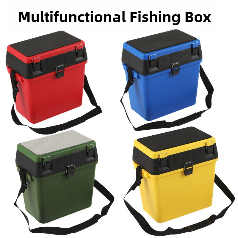 Mitmekülgne kalapüügi kasti ēsmade jaoks, kerge istmekast, paksendatud konstruktsioon, kulumiskindel, kukkumiskindel (Materjal: Muu; Bruto kaal: Muu)