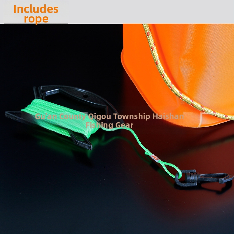 Seamount găleată pătrată din EVA pentru pescuit, cu plasă, pliabilă, cu funie de 6 m