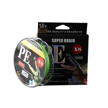 Hlavná rybárska línia - Crocodile hunting, PE, pevná, balenie 100, rybárska línia