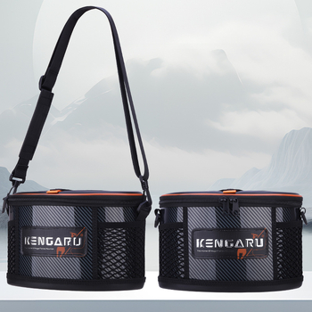 Kieto korpuso dėžė gyvoms krevetėms/žuvims — daugiafunkcinė, lengva, nešiojama, su integruota sėdyne; Medžiaga: PP; Bendras svoris: 2,8 kg