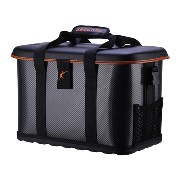 Kieto korpuso dėžė gyvoms krevetėms/žuvims — daugiafunkcinė, lengva, nešiojama, su integruota sėdyne; Medžiaga: PP; Bendras svoris: 2,8 kg