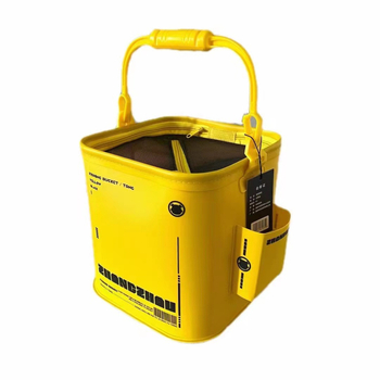 Sulankstomas EVA žvejybos kibiras gyviems žuvims, su rankena, tvirta konstrukcija