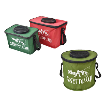 Platnena kutija za ribolov s poklopcem, prijenosna kutija za žive ribe, kapacitet ispod 9 L