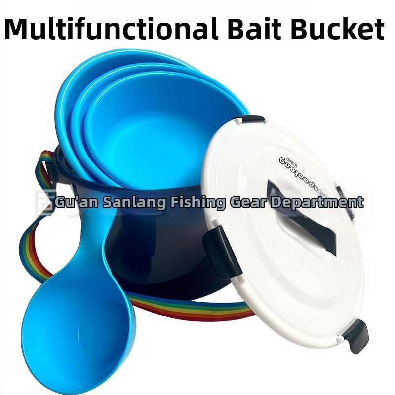 Viacúčelová nádoba na návnady s otváraním, prenosná, plastová konštrukcia