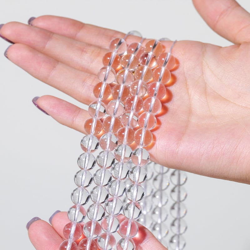 Runya krištáľové koráliky – čiastočne hotové DIY voľné koráliky, brúsenie a leštenie