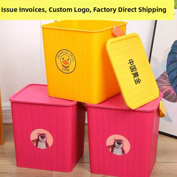 Műanyag tároló vödör fedővel nappali tárolásra, mindennapi szükségletek, modern egyszerű stílus (Anyag: Műanyag; Használat: Nappali tárolás; Cél: Mindennapi szükségletek; Stílus: Modern egyszerű)