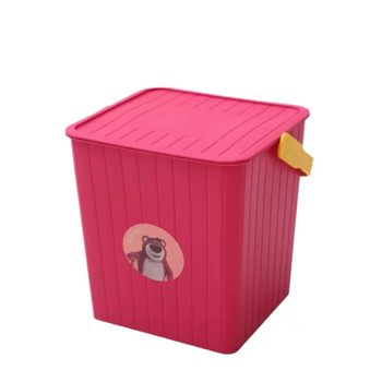 Műanyag tároló vödör fedővel nappali tárolásra, mindennapi szükségletek, modern egyszerű stílus (Anyag: Műanyag; Használat: Nappali tárolás; Cél: Mindennapi szükségletek; Stílus: Modern egyszerű)