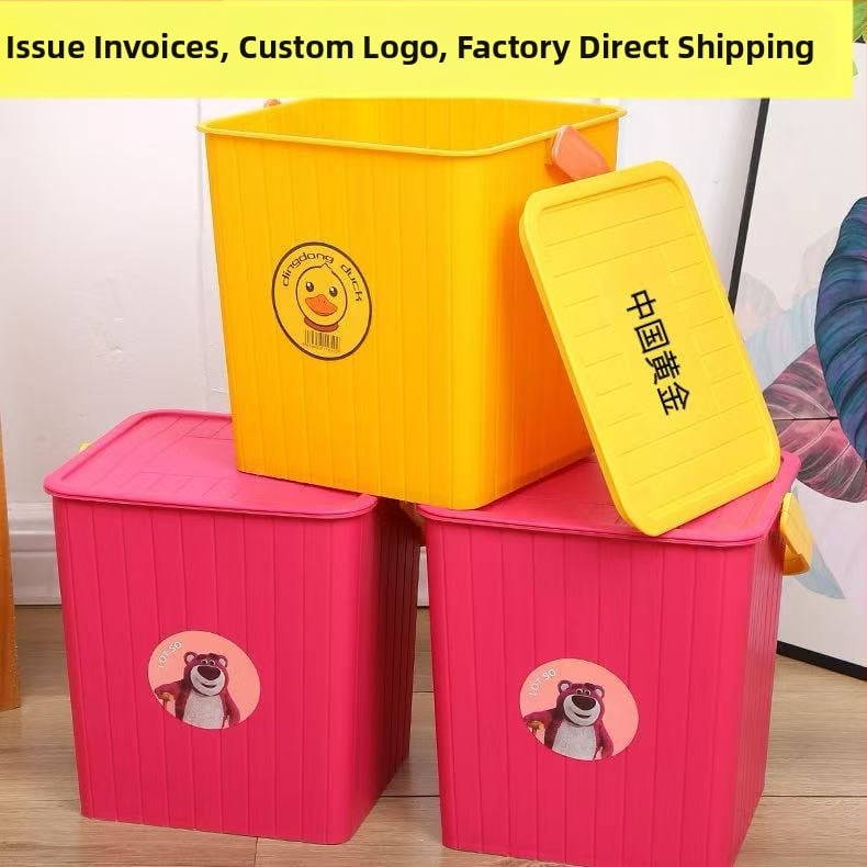 Műanyag tároló vödör fedővel nappali tárolásra, mindennapi szükségletek, modern egyszerű stílus (Anyag: Műanyag; Használat: Nappali tárolás; Cél: Mindennapi szükségletek; Stílus: Modern egyszerű)