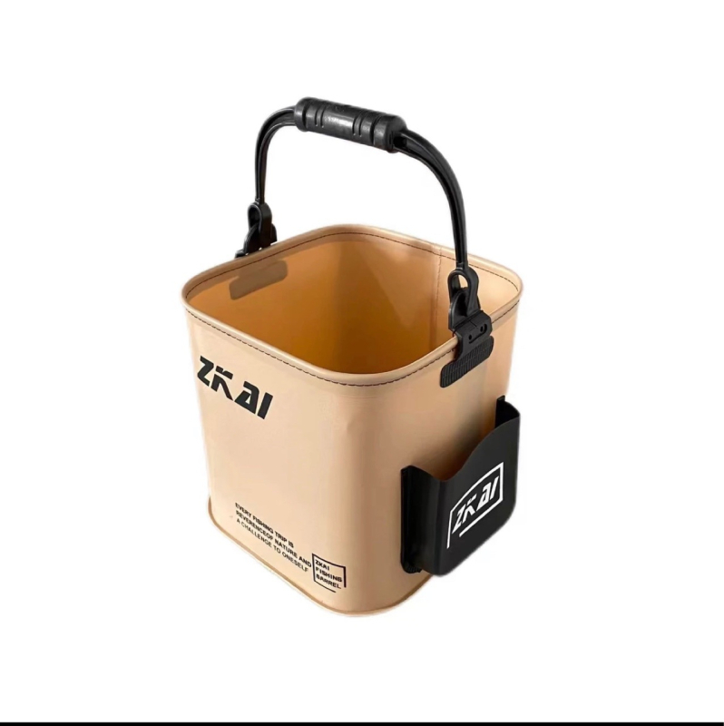 Sulankstomas vandens kibiras su tinklu ir šonine kišene – EVA medžiaga skirta lauko naudojimui