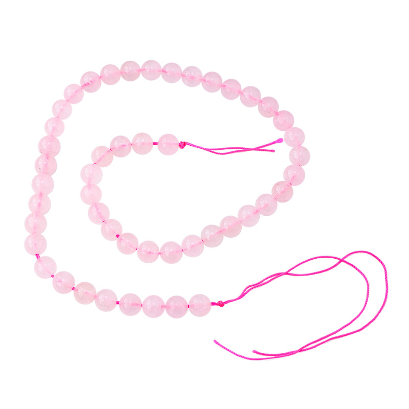 Prirodne hibiskus ružičaste kristalne perle, A-klase slobodne perle, polu završeni dugi niz, za DIY nakit, dizajn breskvinog cvijeta