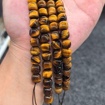 Accesorii bijuterii DIY – mărgele din piatră ochi de tigru, formă de măr, lustruite, semi-finisate