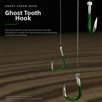Žvejybos kabliukas Ghost tooth, Nr. 5, kilmė Zhejiang, pakuotė 20 vnt