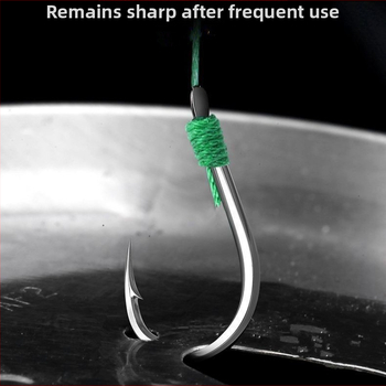 BORVE Žvejybos kabliukų rinkinys, 9 vienetai rankomis surištų dvigubų kabliukų, Dali Ma apatinė linija, su erškėčiais, tinkamas tvenkiniams ir rezervuarams