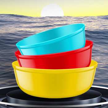 Hurricane trodijelni set posuda za mamce za ribolov — ABS materijal