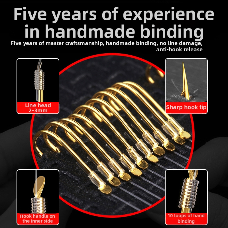Yingke rybárske háčiky s manžetou, dvojitý háčik, ostnatý, proti zamotaniu pre rybárčenie v nádrži