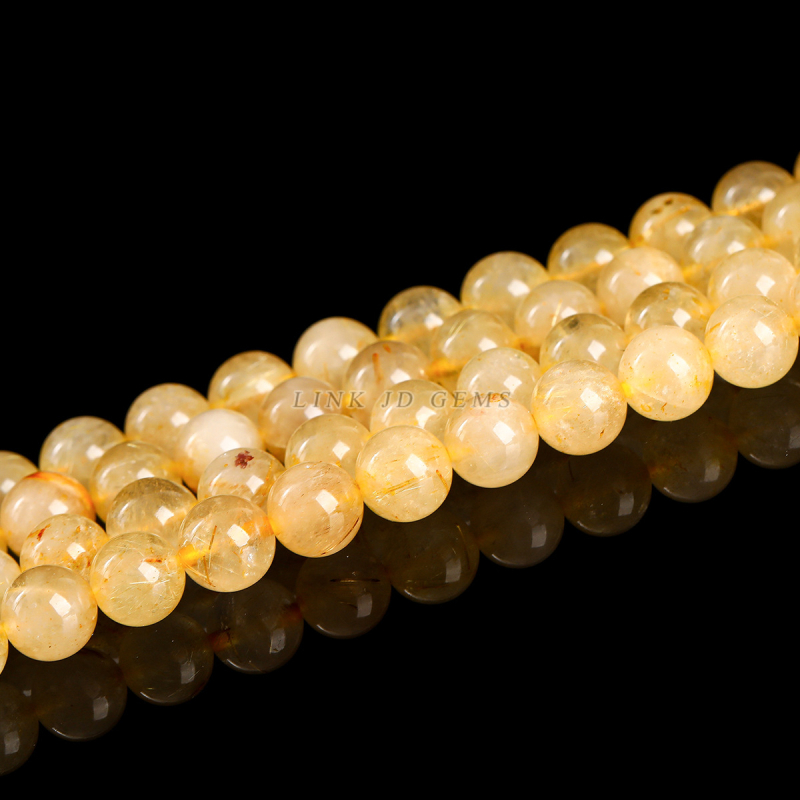 Zlatne kristalne perle, 8 mm, kružne slobodne perle za DIY nakit i izradu narukvice
