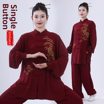 Unisex Taiji drabužiai suaugusiems — Pearl cotton audinys, 92% poliesteris, 8% spandeksas, tinkami Taiji treniruotėms