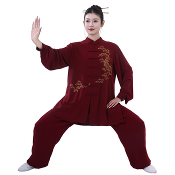 Unisex Taiji drabužiai suaugusiems — Pearl cotton audinys, 92% poliesteris, 8% spandeksas, tinkami Taiji treniruotėms