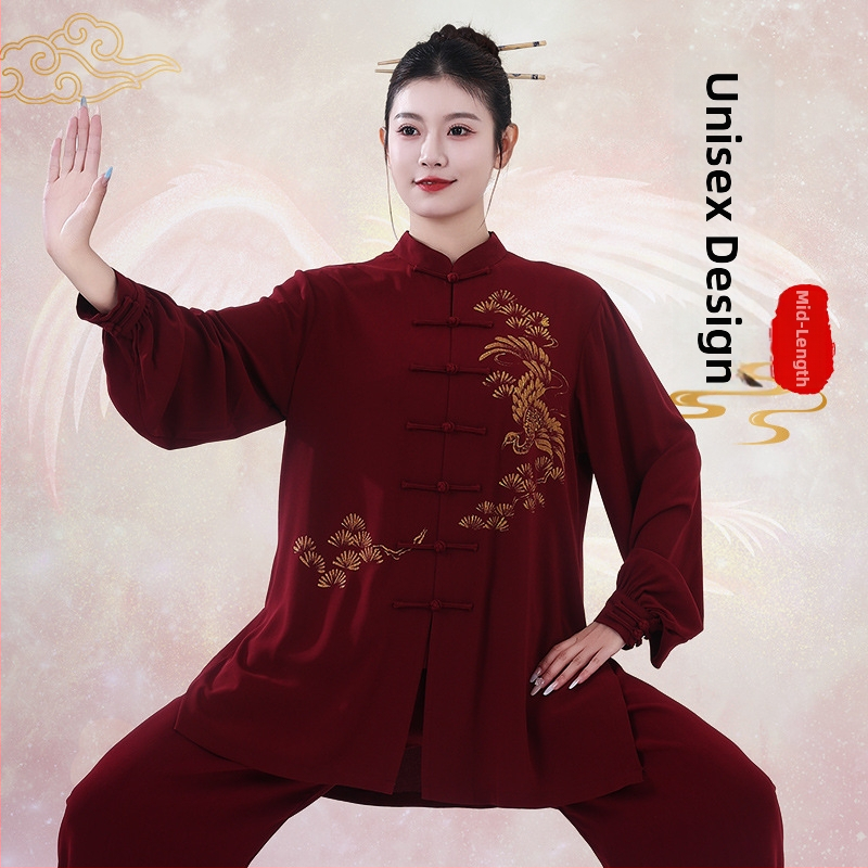 Unisex Taiji drabužiai suaugusiems — Pearl cotton audinys, 92% poliesteris, 8% spandeksas, tinkami Taiji treniruotėms