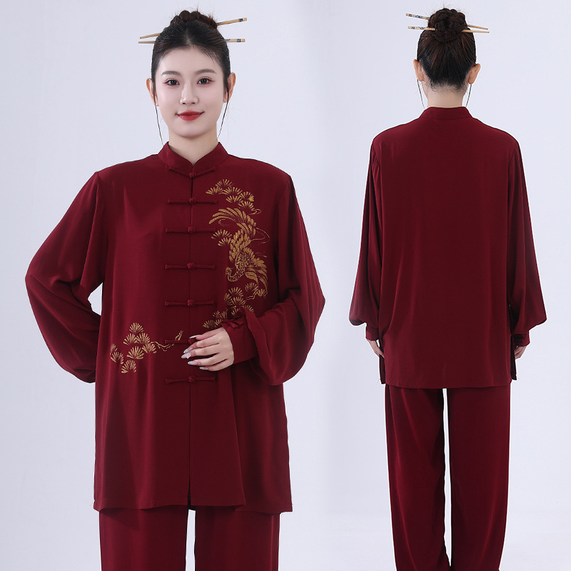 Unisex Taiji drabužiai suaugusiems — Pearl cotton audinys, 92% poliesteris, 8% spandeksas, tinkami Taiji treniruotėms