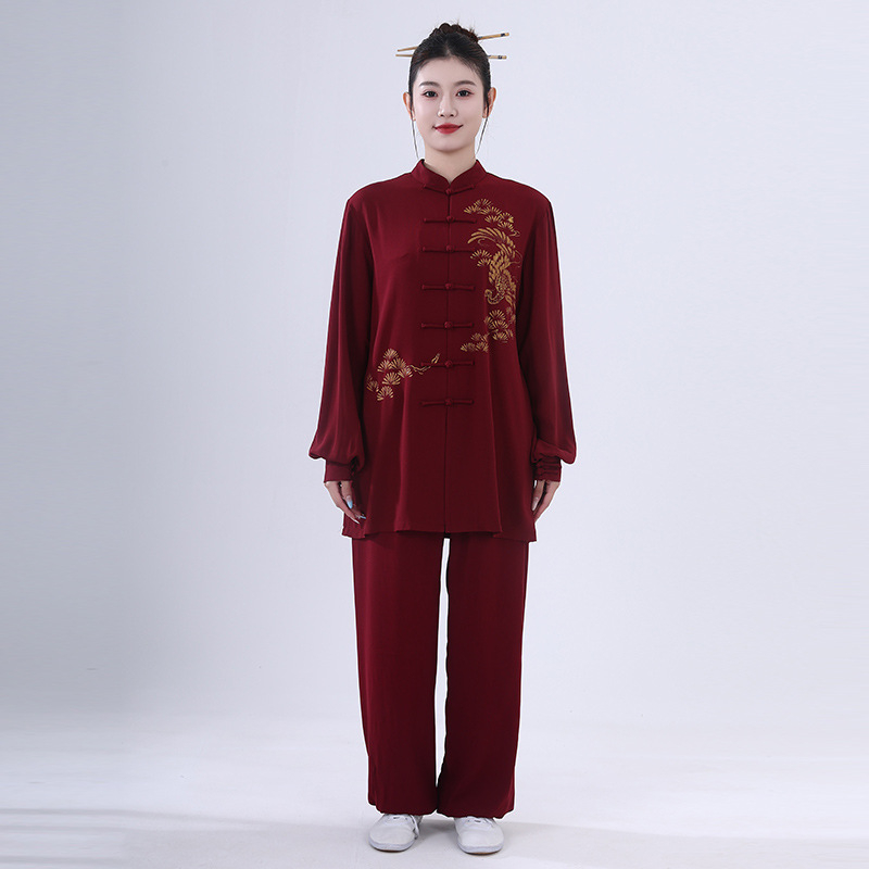 Unisex Taiji drabužiai suaugusiems — Pearl cotton audinys, 92% poliesteris, 8% spandeksas, tinkami Taiji treniruotėms