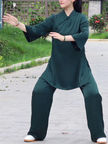 Tai Chi uniforma – kordurojo audinys, lino sudėtis, prekės kodas F78jsstht97t5