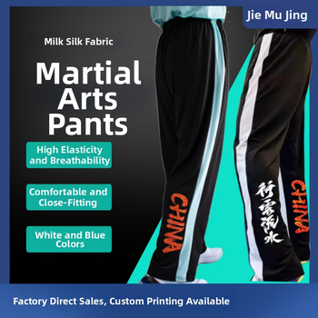 Taiji kelnės suaugusiems, unisex, tiesus kirpimas, aukšta elastinga medžiaga, Milk Silk audinys, 90% poliesteris, tolerancija 1–3 cm