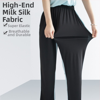 Taiji kelnės suaugusiems, unisex, tiesus kirpimas, aukšta elastinga medžiaga, Milk Silk audinys, 90% poliesteris, tolerancija 1–3 cm